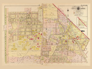 Plate 22, Takoma Park - Washington DC 1919 Atlas Old Map Reprint - Baist Vol.3