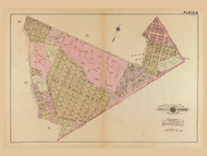 Plate 16, Central Heights - Washington DC 1921 Atlas Old Map Reprint - Baist Vol.4