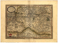 Austria, 1570 Ortelius - Old Map Reprint - World