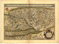 Hungary, 1570 Ortelius - Old Map Reprint - World