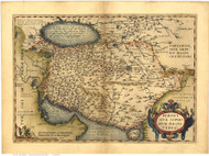 Persia, 1570 Ortelius - Old Map Reprint - World