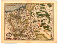 Poland, 1570 Ortelius - Old Map Reprint - World