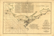 Halifax Harbor - Nova Scotia, 1759 - Old Map Reprint - USA Jefferys 1768 Atlas 20