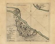 La Vera Cruz - from Spanish Drafts, 1768 - Old Map Reprint - USA Jefferys 1768 Atlas 47