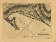 San Fernando do Omoa - Harbour, 1768 - Old Map Reprint - USA Jefferys 1768 Atlas 49