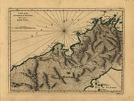Isthmus of Panama, 1768 - Old Map Reprint - USA Jefferys 1768 Atlas 50