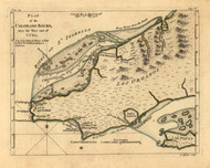 Colorado Rocks, Cuba, 1768 - Old Map Reprint - USA Jefferys 1768 Atlas 67