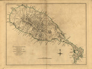 St Christophers Island, 1768 - Old Map Reprint - USA Jefferys 1768 Atlas 78