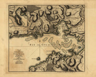 Fort Royal, Martinique, 1768 - Old Map Reprint - USA Jefferys 1768 Atlas 87
