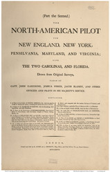 Title Page, 1777 North American Pilot - USA Regional