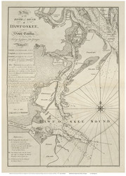 D'awfoskee River, 1777 North American Pilot - USA Regional