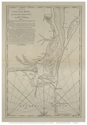 Cape Fear River, 1777 North American Pilot - USA Regional