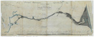 Cape Cod Canal 1824 Baldwin - Old Map Custom Print