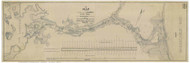 Cape Cod Canal 1825 Perrault (Isthmus - Large) - Old Map Custom Print