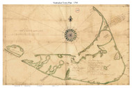 Nantucket Town Plan 1795 Massachusetts Archives - Old Map Custom Print