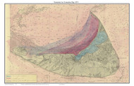 Nantucket Ice Formation Map 1874 US Coast Survey - Old Map Custom Print