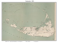 Nantucket 1891 Geo. H. Walker & Co. - Old Map Custom Print