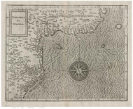New England 1597 Old Map Reprint - Wytfliet