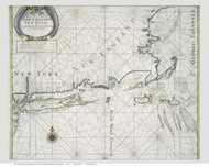 New England 1706 Old Map Reprint - Author Unknown