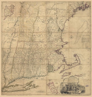 New England ca1768 Old Map Reprint - Jeffereys