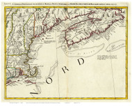 New England 1778 Old Map Reprint - Mitchell
