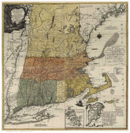 New England 1779 Old Map Reprint - Probst