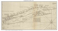 Long Island Nautical Chart 1734 - Southack - Old Map Custom Print