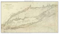 Long Island Nautical Chart 1852 - USCS - Old Map Custom Print