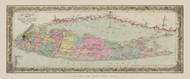 Long Island 1857 - Colton - Old Map Reprint