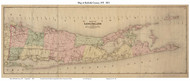 Long Island - Suffolk County Only 1873 - Beers, Comstock, & Cline - Old Map Custom Print - LC
