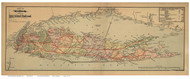 Long Island Railroad Map 1884 - LI RR Co. - Old Map Reprint