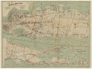 Long Island 1897 - Walker - Old Map Reprint