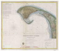 Provincetown Harbor, 1857 - Old Map Reprint