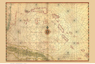 The Bahama Islands, 1650 Vinckeboons - USA Regional