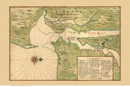 New York City Region, 1670 Vinckeboons - USA Regional