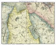 Merrimack County New Hampshire 1816 - Old Map Custom Print - Carrigain