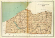 Chautauqua and Cattaraugus County New York 1895 - Old Map Reprint - Bien Atlas