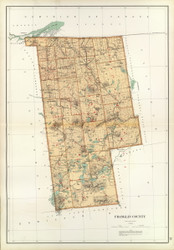 Franklin County New York 1895 - Old Map Reprint - Bien Atlas
