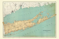 Suffolk County (Long Island) New York 1895 - Old Map Reprint - Bien Atlas