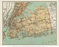 Queens County New York 1895 - Old Map Custom Reprint - Bien State Atlas
