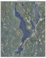 Aerial Photograph of Winnisquam Lake, 2009 - New Hampshire Custom Map