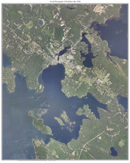 Aerial Photograph of Wolfeboro Bay, 2009 - New Hampshire Custom Map