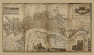 Old Map of London 1782 Sayer - Old Map Reprint