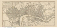 Old Map of London 1790 Faden - Old Map Reprint