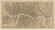 Old Map of London 1830 Bumpus - Old Map Reprint