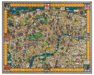 Old Map of London 1914 Gill - Old Map Reprint