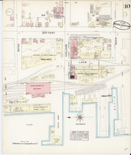 Burlington, VT Fire Insurance 1885 Sheet 10 - Old Town Map Reprint - Chittenden Co.