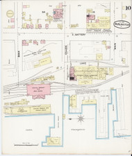 Burlington, VT Fire Insurance 1889 Sheet 10 - Old Town Map Reprint - Chittenden Co.