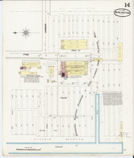 Burlington, VT Fire Insurance 1889 Sheet 14 - Old Town Map Reprint - Chittenden Co.