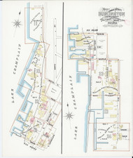 Burlington, VT Fire Insurance 1894 Sheet 1 (Index) - Old Town Map Reprint - Chittenden Co.